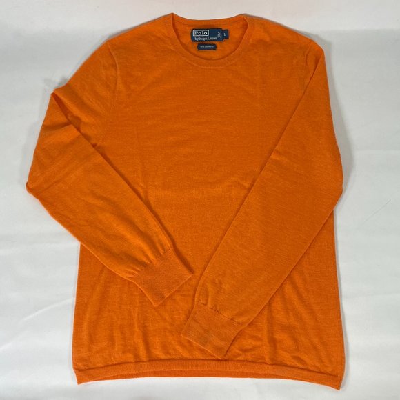 Ralph Lauren Lightweight Cashmere Sweater_Orange - Picture 1 of 5